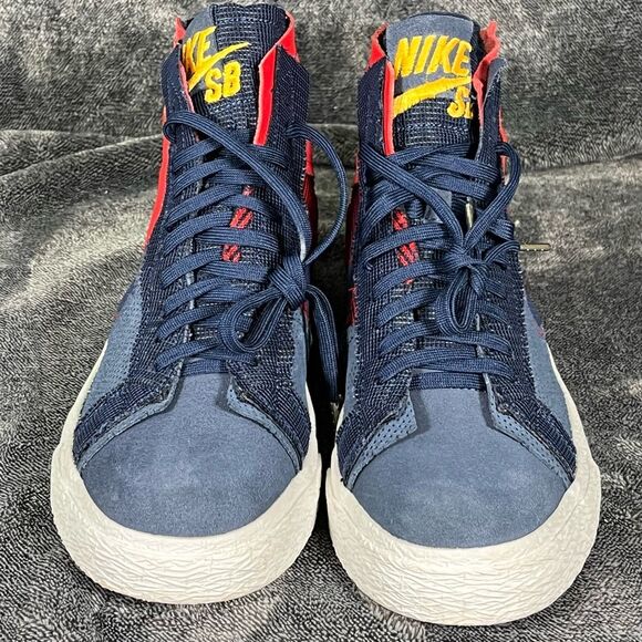 Nike SB Zoom Blazer Mid Premium FD5113-600 University Red Men Sneakers SIZE 7 - Picture 5 of 7